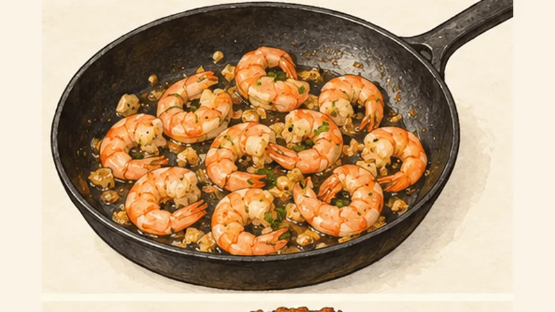 Acarajé com Camarão, step 5: Sauté the shrimp.