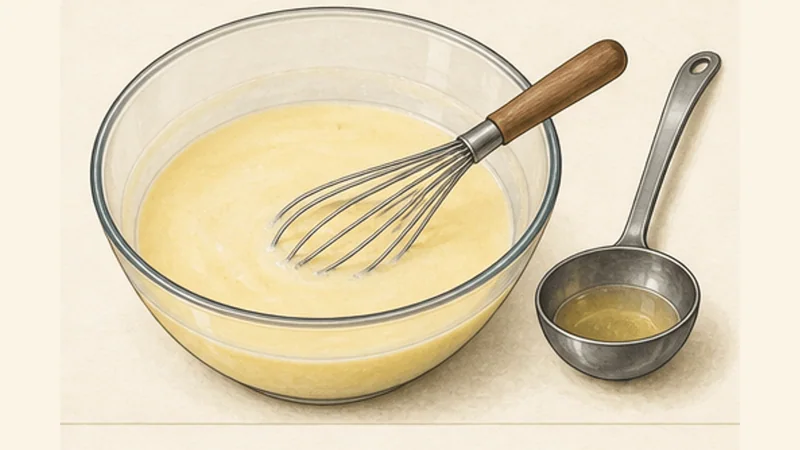 Avgolemono Chicken Soup, step 6: Temper the avgolemono.