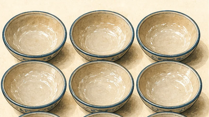 Changhua Ba-Wan, step 4: Line the molds.