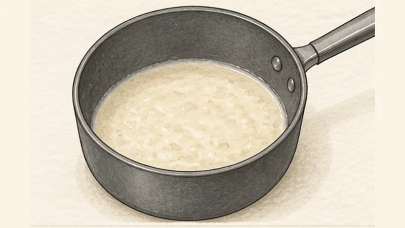 Baked Mac and Cheese, step 3: Cook the roux.