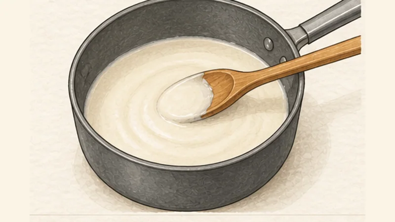 Baked Mac and Cheese, step 4: Whisk in the dairy.
