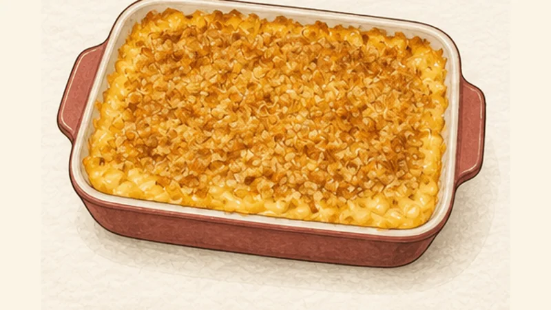 Baked Mac and Cheese, step 7: Top and bake.