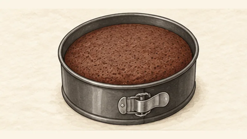Schwarzwälder Kirschtorte, step 1: Bake the cocoa sponge.