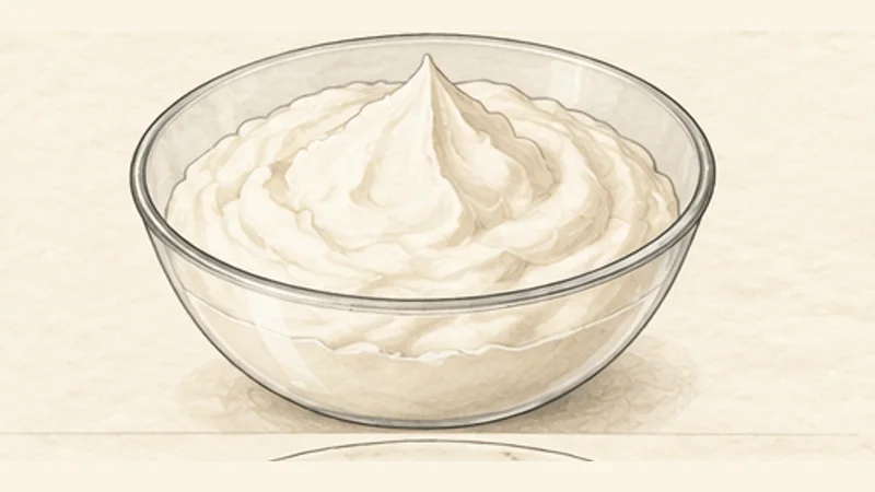 Schwarzwälder Kirschtorte, step 6: Whip the cream.