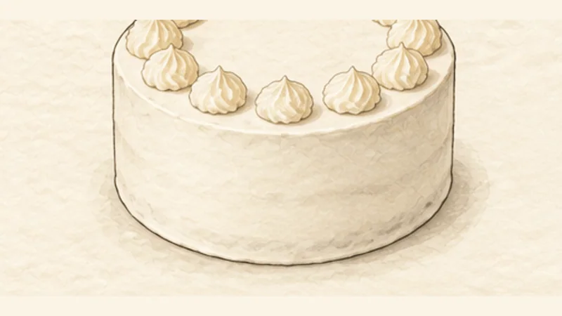 Schwarzwälder Kirschtorte, step 10: Finish with cream.
