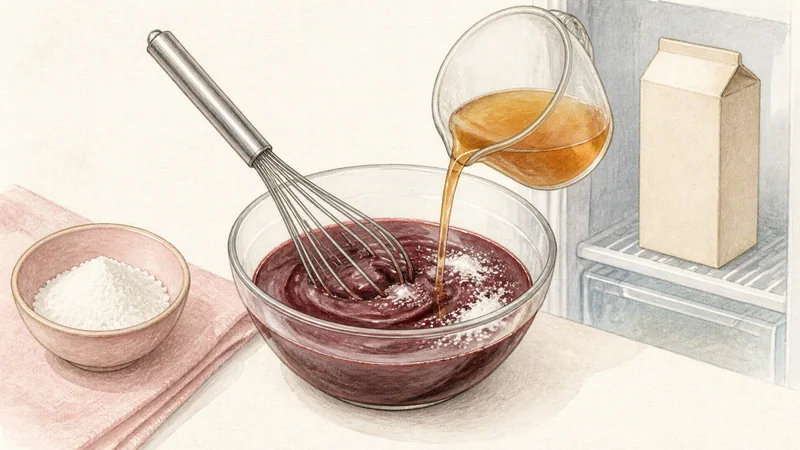 Beef Boat Noodles, step 10: Temper the pasteurized blood.