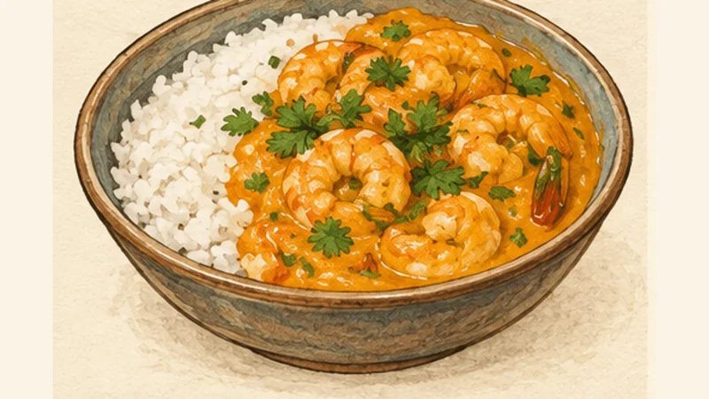 Bobó de Camarão, step 7: Finish and serve.