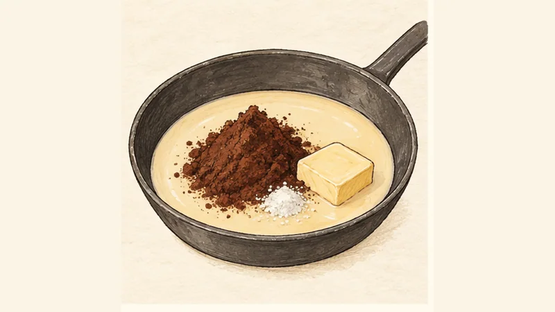Brigadeiro, step 1: Combine the base.