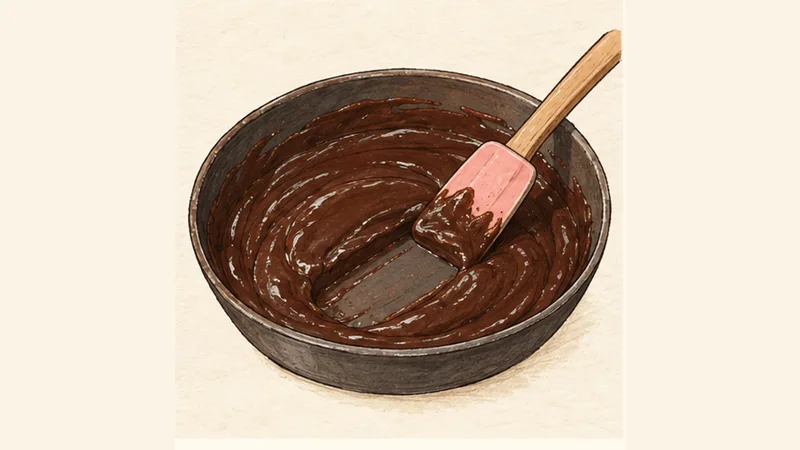 Brigadeiro, step 2: Cook to a fudgy mass.