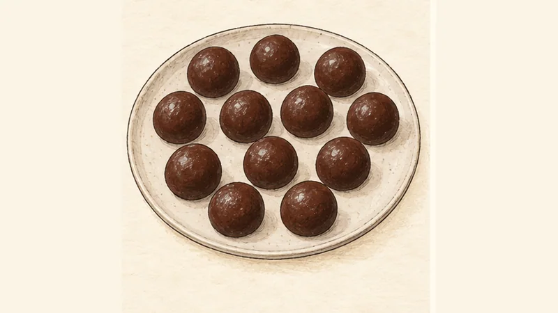 Brigadeiro, step 4: Portion the sweets.