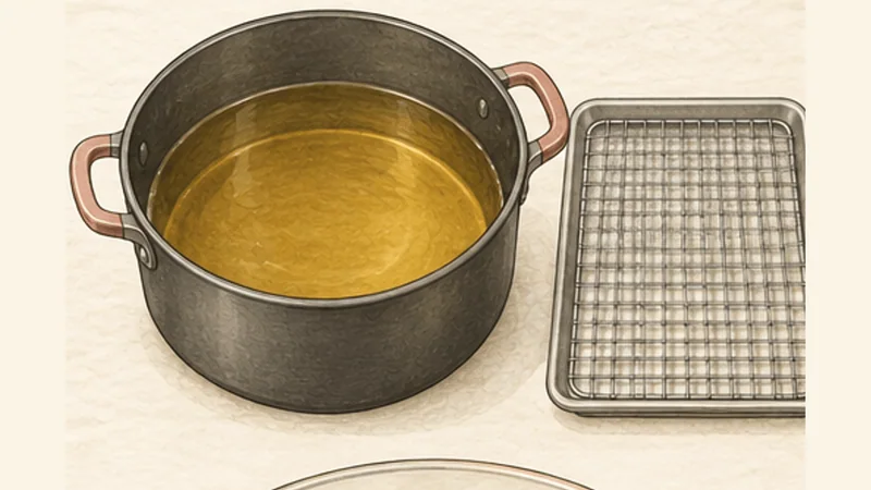 Buffalo Wings, step 4: Heat the frying oil.