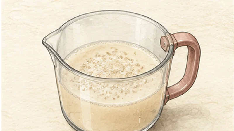 Stovetop Butter Naan, step 1: Activate the yeast.