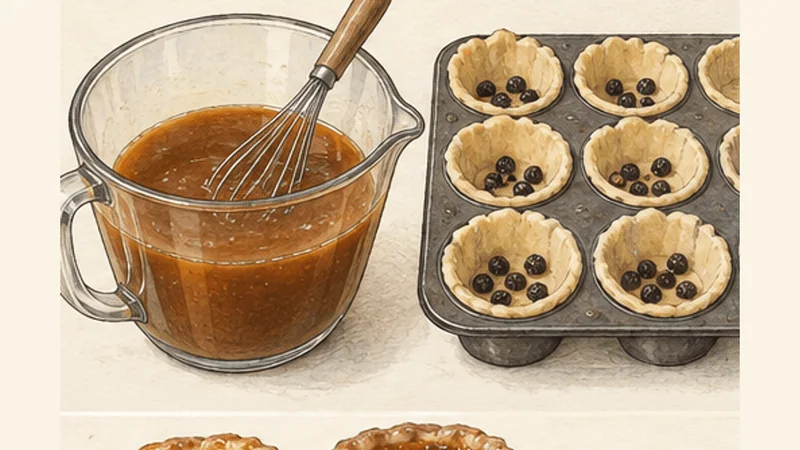 Ontario Butter Tarts, step 4: Mix the filling.