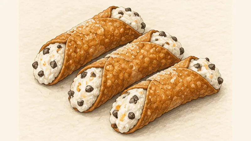 Cannoli Siciliani, step 6: Fill just before serving.