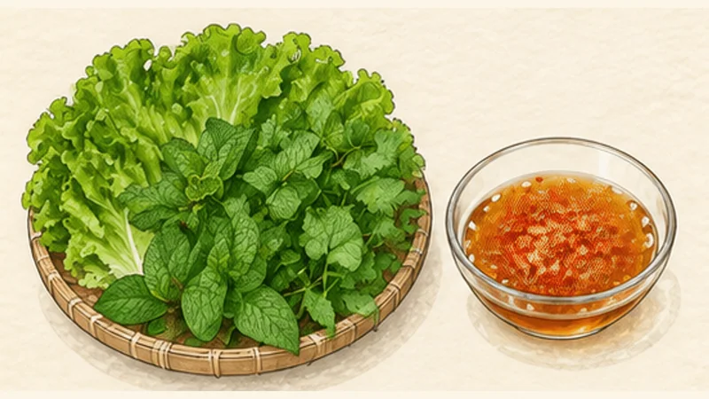 Chả Giò — Crispy Spring Rolls, step 4: Mix the dipping sauce.