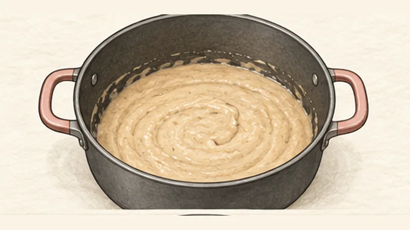 Chicken and Sausage Gumbo, step 3: Start the roux.