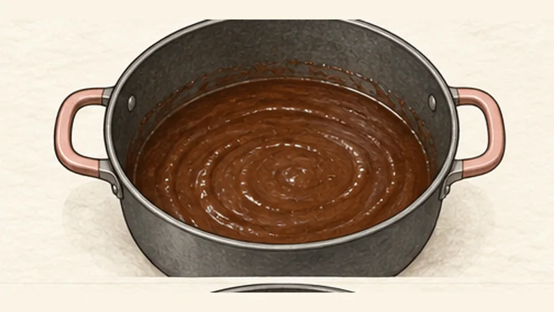 Chicken and Sausage Gumbo, step 4: Cook the roux dark.