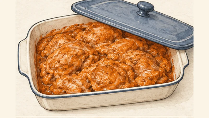 Chicken Shawarma Wraps, step 2: Coat and marinate the chicken.