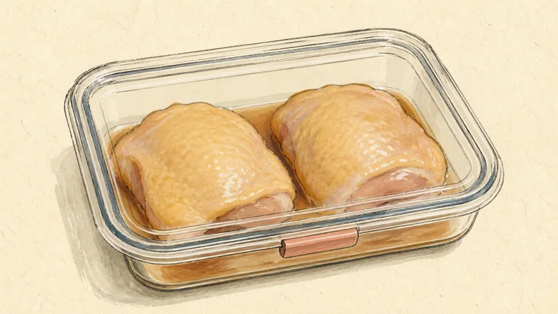 Chicken teriyaki, step 2: Prepare and marinate the chicken.