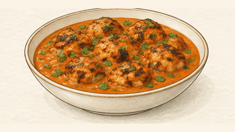 Chicken Tikka Masala, step 10: Rest briefly and finish.