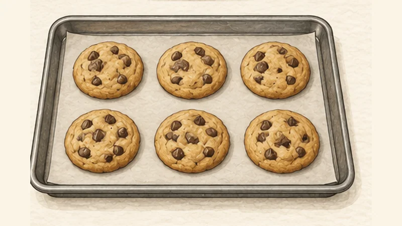 Chocolate Chip Cookies, step 6: Portion and bake.