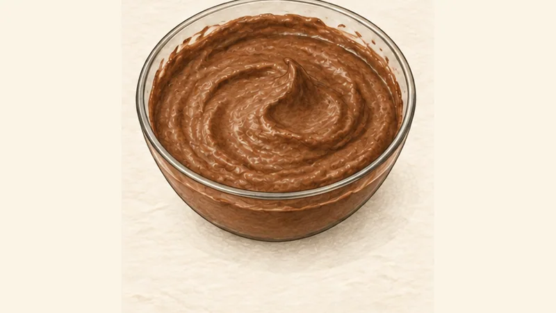 French Chocolate Mousse, step 5: Fold gently.