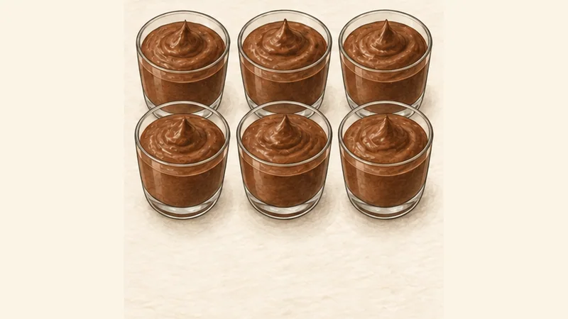 French Chocolate Mousse, step 6: Portion and chill.