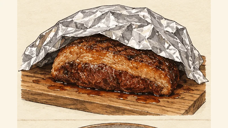 Churrasco de Picanha, step 4: Rest the beef.