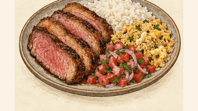 Churrasco de Picanha, step 7: Slice and serve.