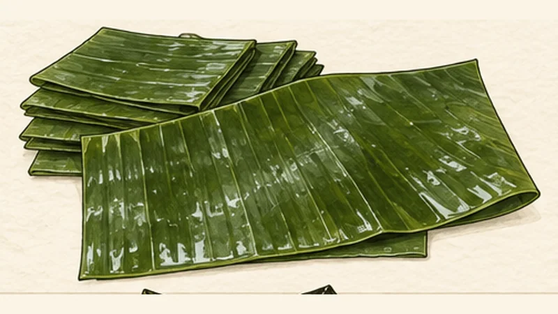 Cochinita Pibil, step 4: Soften the banana leaves.