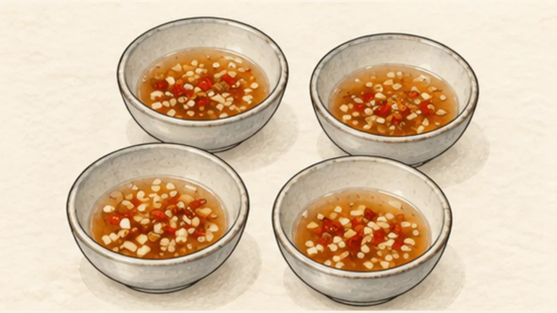 Cơm Tấm Sườn Nướng — Broken Rice with Grilled Pork, step 3: Make the lime fish sauce.