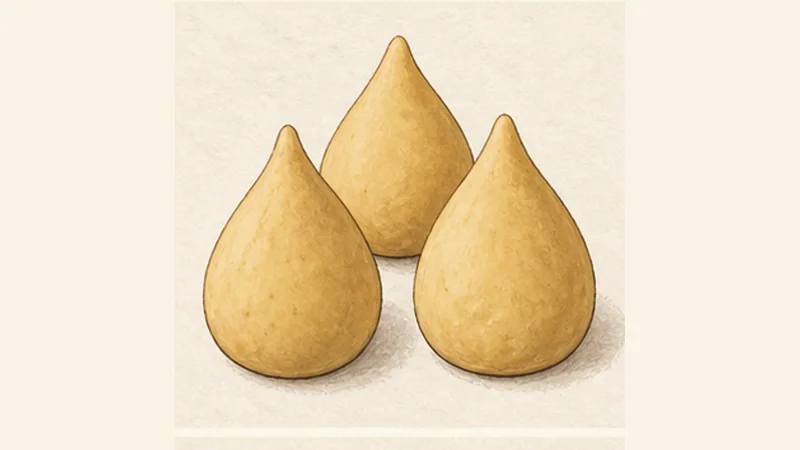 Coxinha de Frango, step 7: Coat the croquettes.