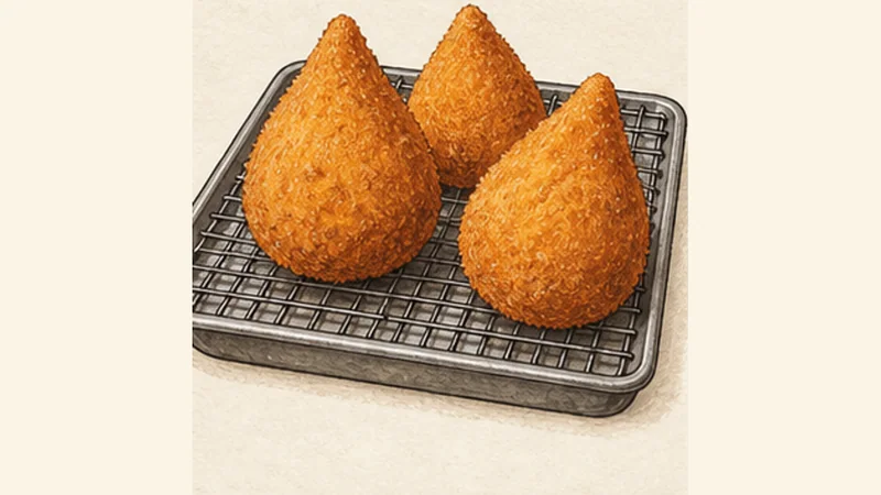 Coxinha de Frango, step 10: Serve while crisp.