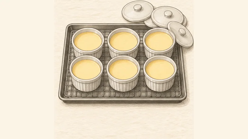 Crème Brûlée, step 5: Chill until firm.