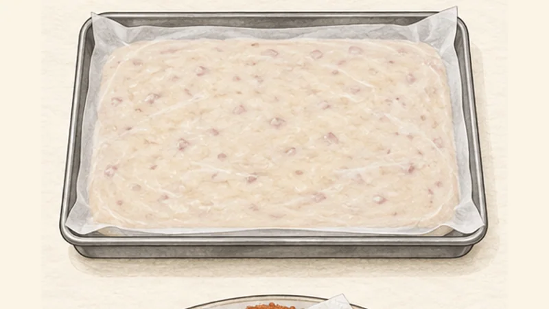 Croquetas de Jamón, step 5: Chill the filling until firm.