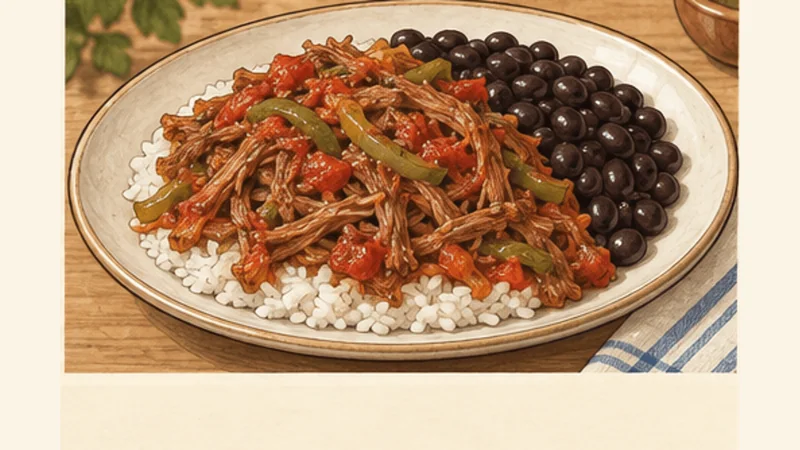 Cuban Ropa Vieja, step 6: Adjust and serve.
