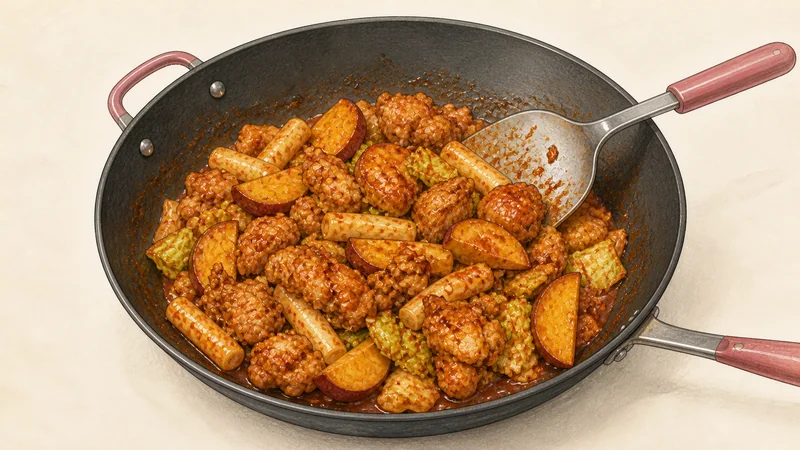 Dakgalbi, step 7: Cook to safe doneness.