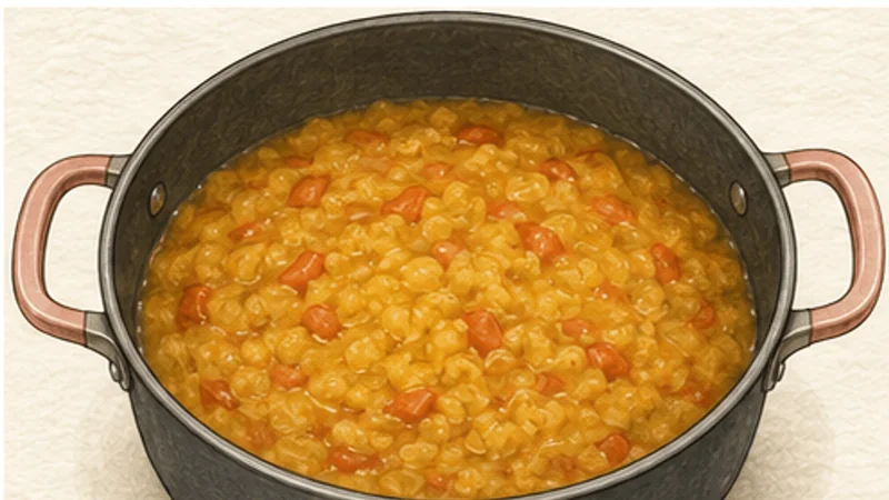 Dal Tadka, step 1: Cook the lentils until collapsing.