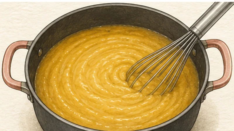 Dal Tadka, step 2: Whisk to a creamy base.