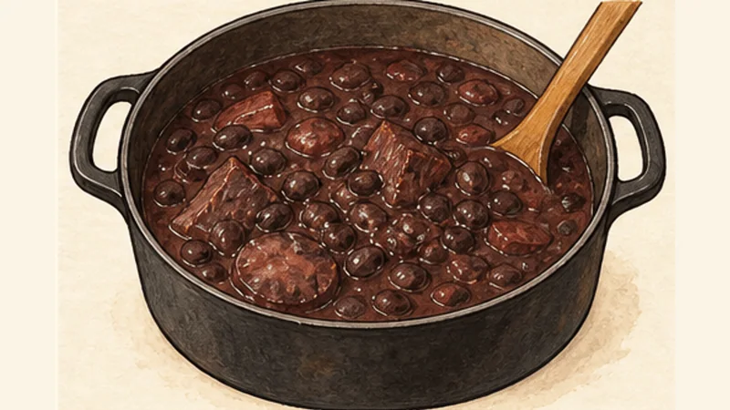 Feijoada, step 6: Thicken and adjust.