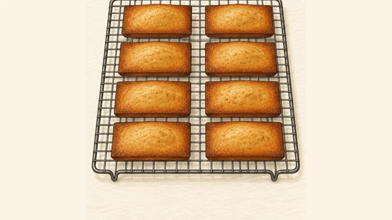 Financiers, step 6: Cool and unmould.