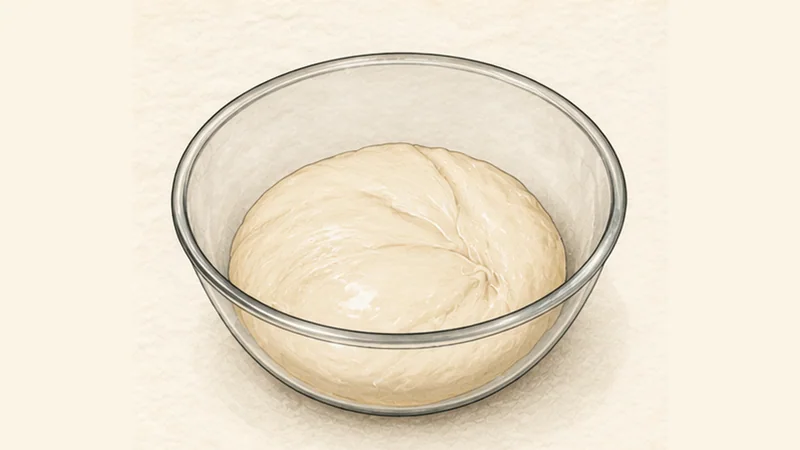 Focaccia Genovese, step 1: Mix the soft dough.