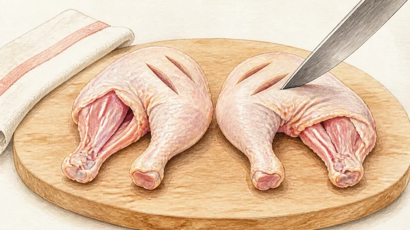 Thai Gai Yang, step 1: Open the leg joints.