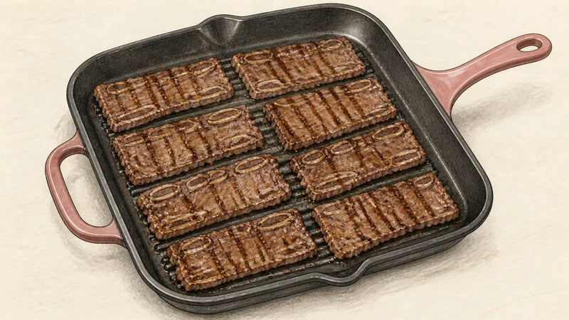 Korean grilled short ribs, step 6: Grill the first sides.