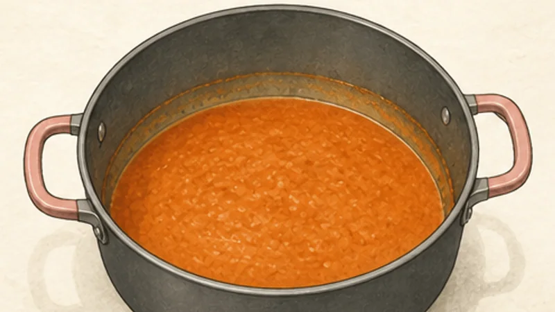 Goan Fish Curry, step 4: Cook the curry base.