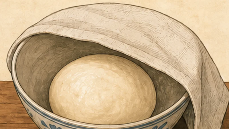 Gua Bao, step 2: Proof until doubled.