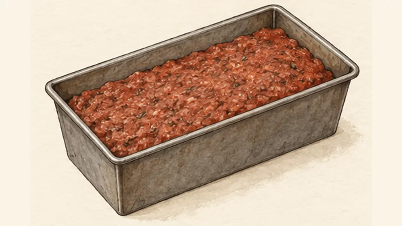 Halifax Donair, step 2: Season and compact the beef.
