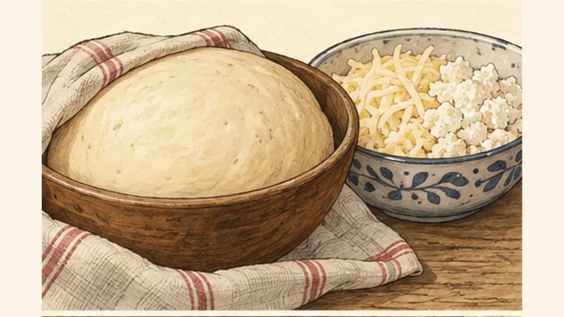 Imeretian Khachapuri, step 2: Let the dough rise.