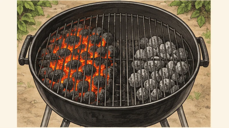 Jamaican Jerk Chicken, step 3: Prepare the grill.