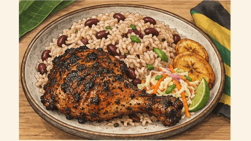 Jamaican Jerk Chicken, step 6: Rest and serve.